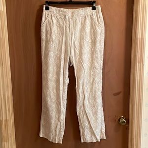 BoHo linen/rayon pants w 4 pockets! *Worn only once for photo shoot